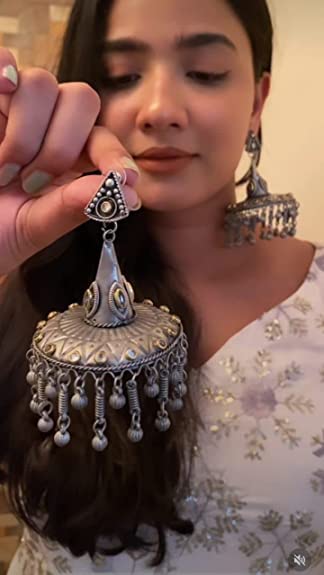 Afghani Style Antique Jhumka Earrings