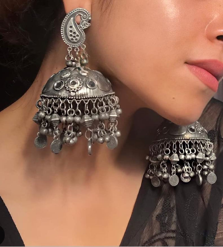 Afghani Style Antique Jhumka Earrings