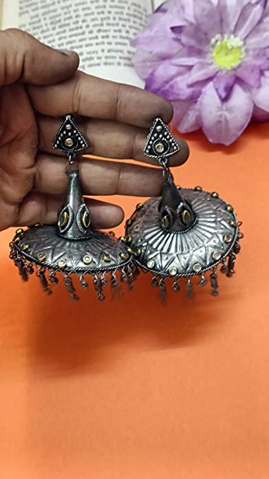 Afghani Style Antique Jhumka Earrings