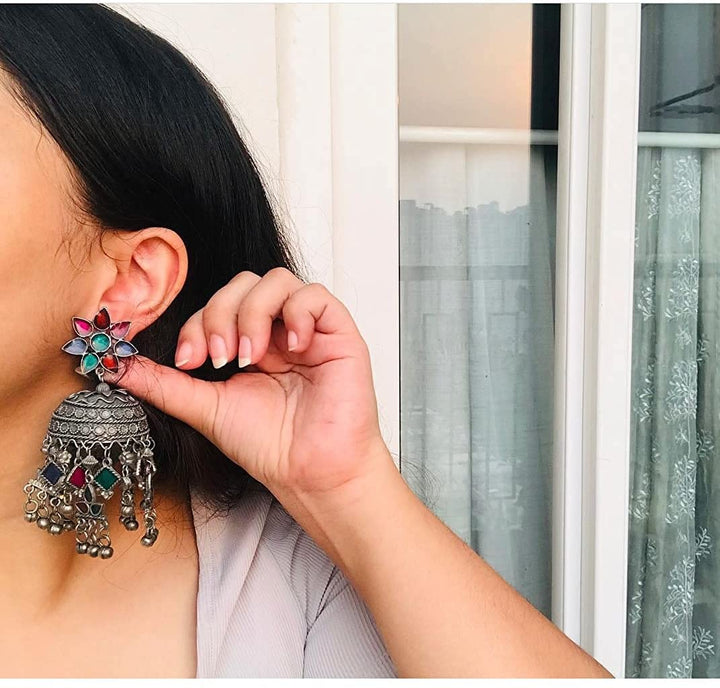 Afghani Style Antique Jhumka Earrings