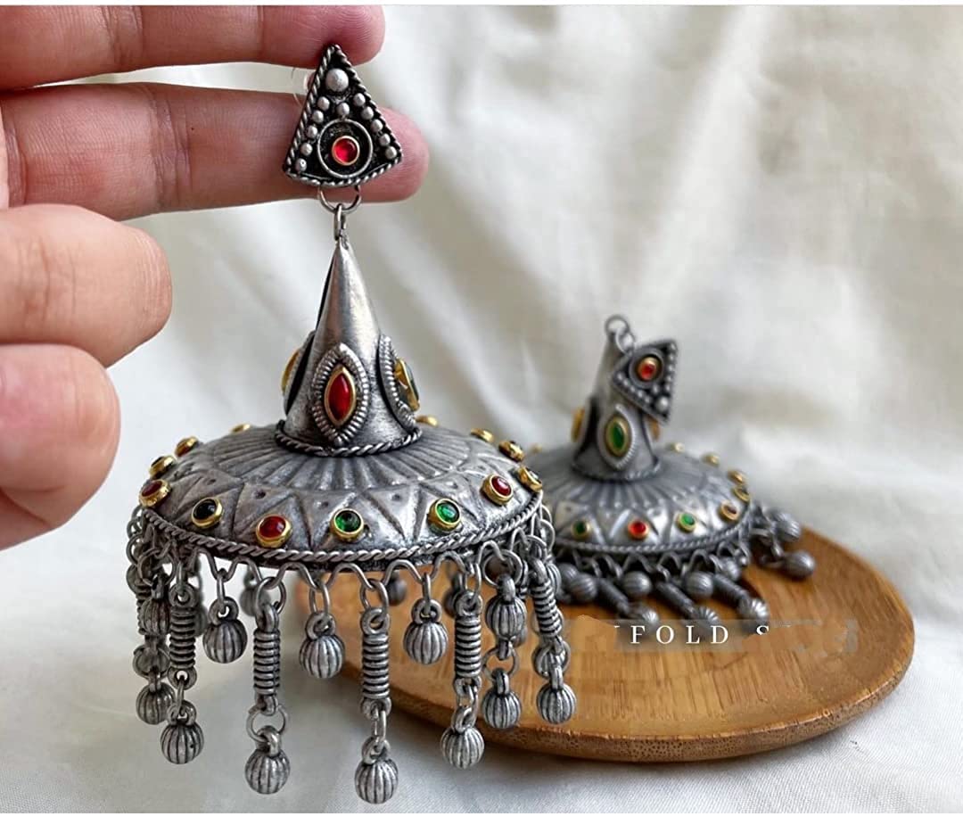 Afghani Style Antique Jhumka Earrings