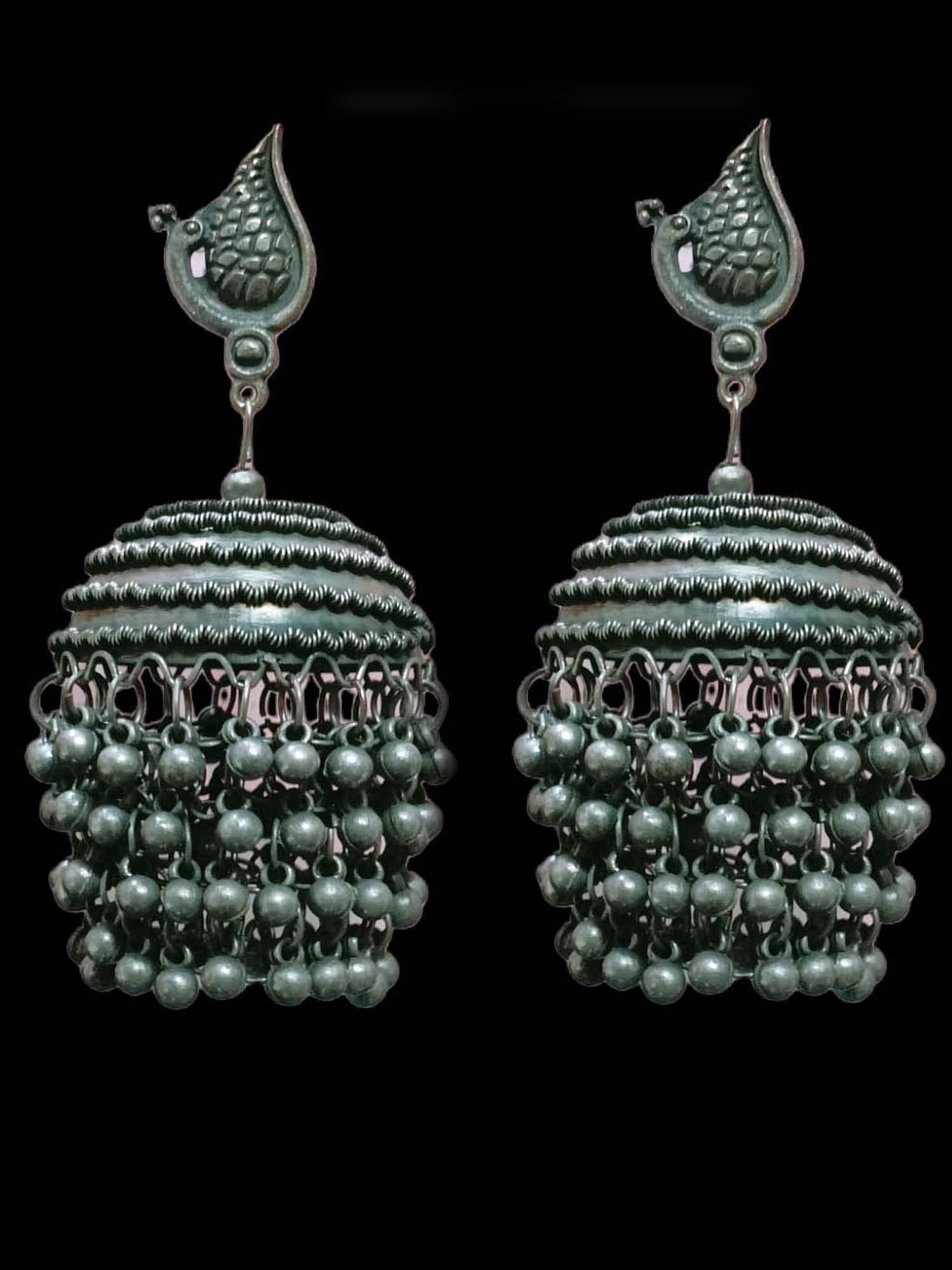 Afghani Style Antique Jhumka Earrings