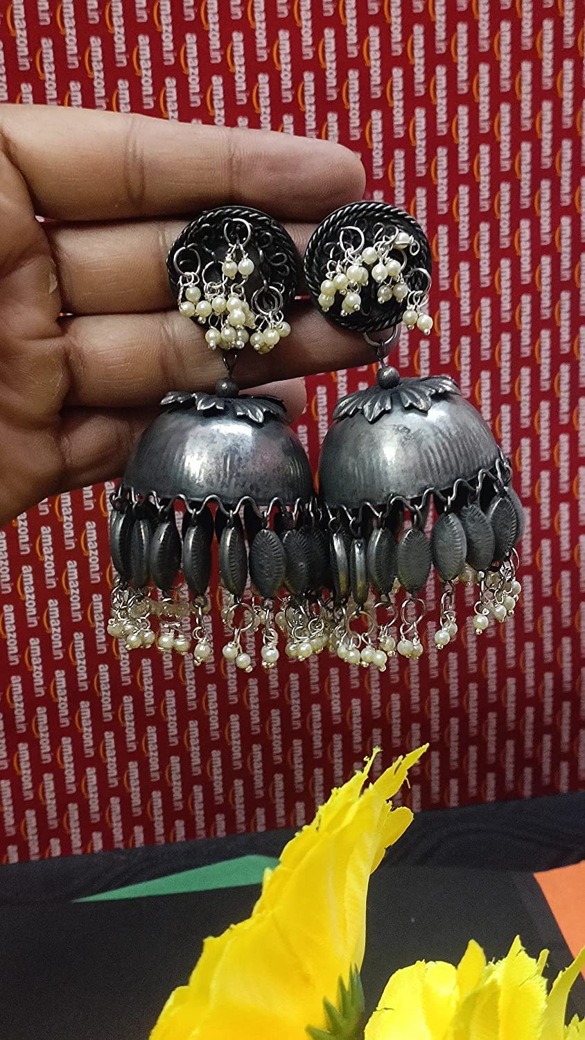 Afghani Style Antique Jhumka Earrings