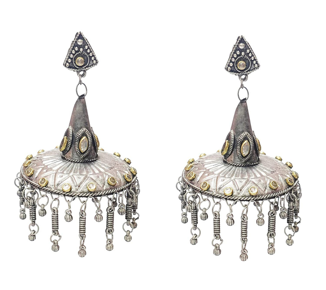 Afghani Style Antique Jhumka Earrings