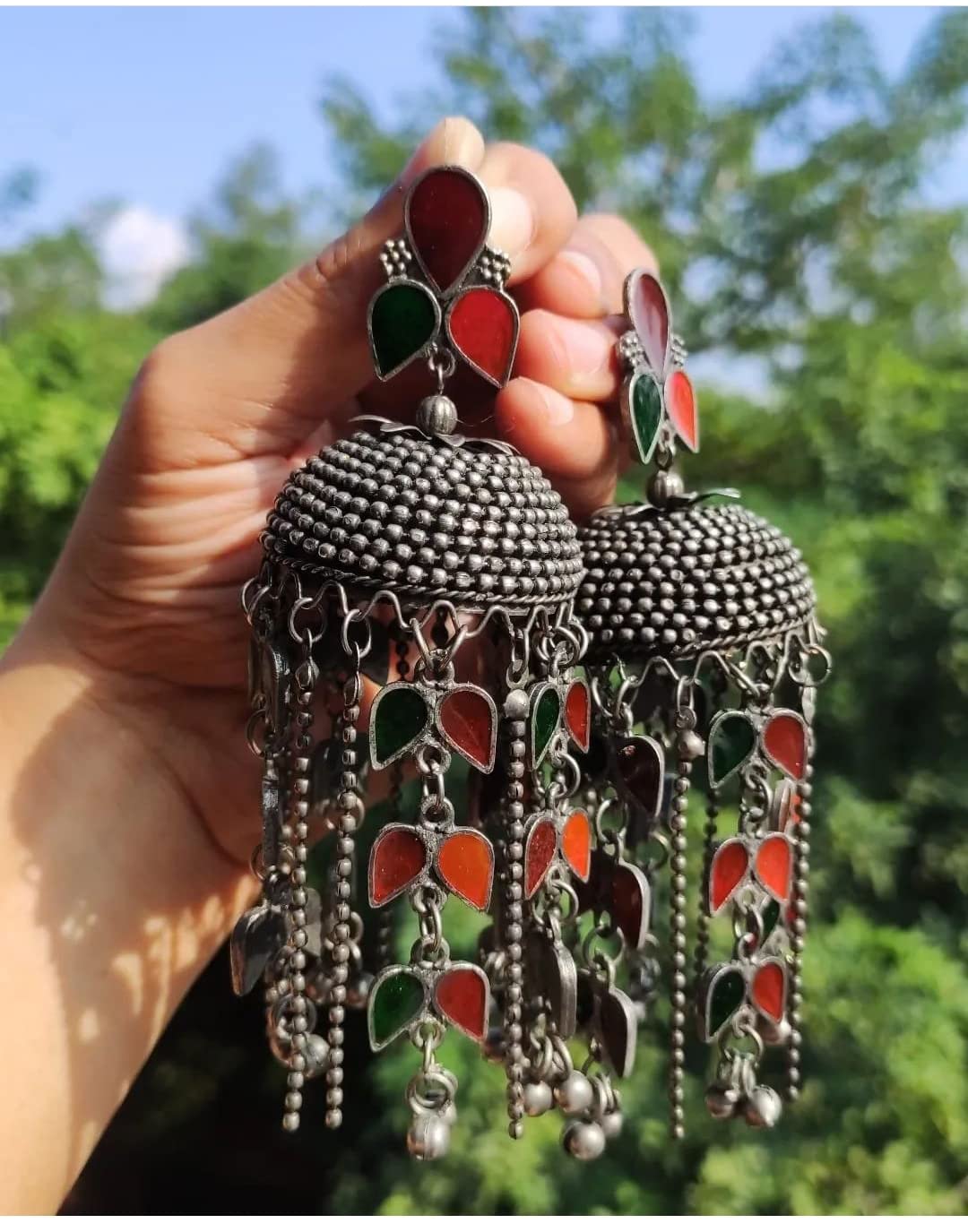 Afghani Style Antique Jhumka Earrings