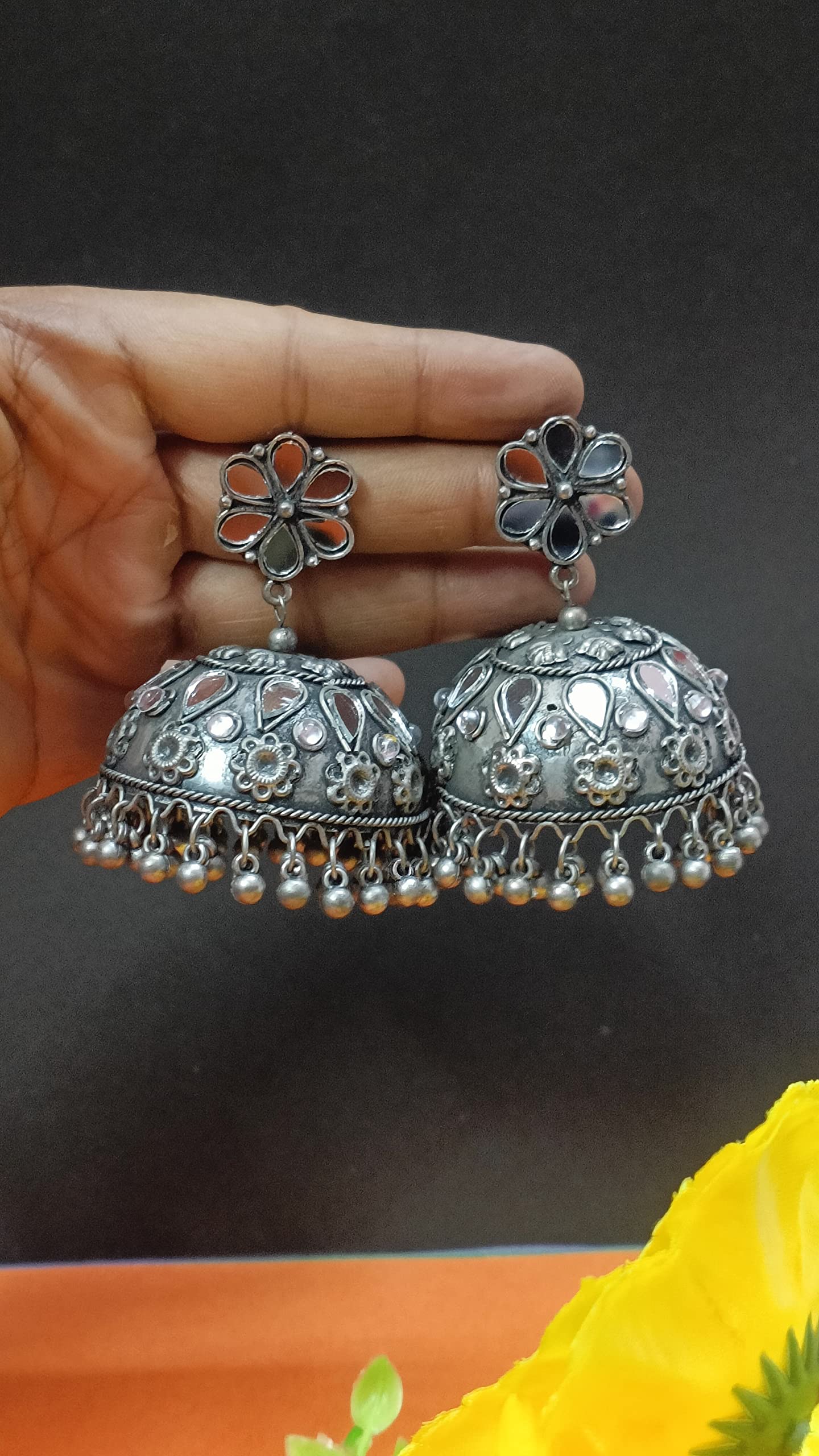 Afghani Style Antique Jhumka Earrings