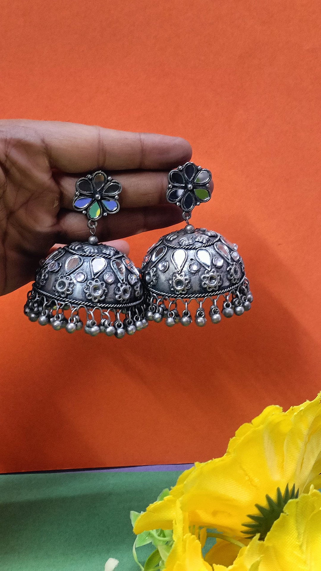 Afghani Style Antique Jhumka Earrings