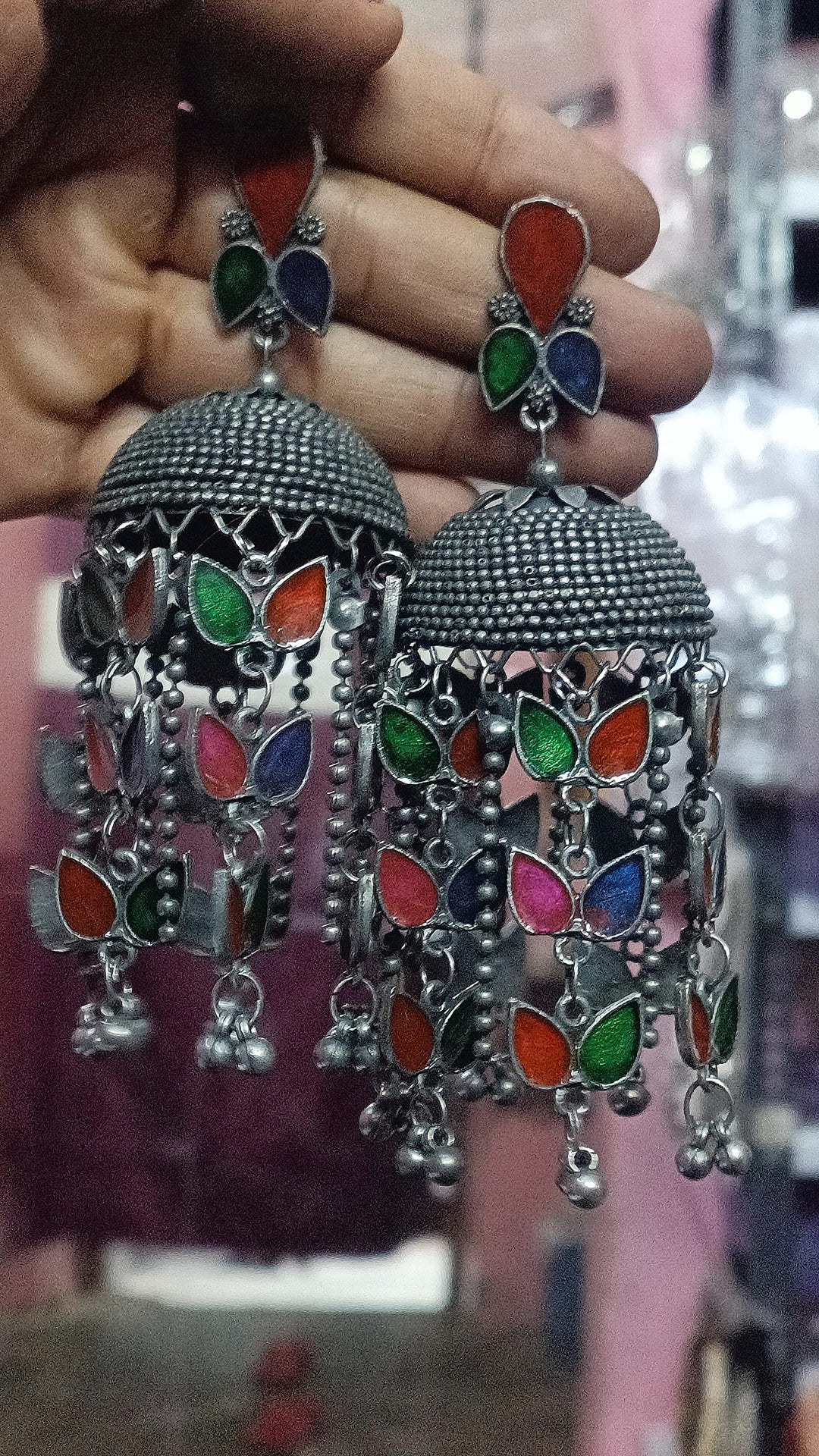 Afghani Style Antique Jhumka Earrings