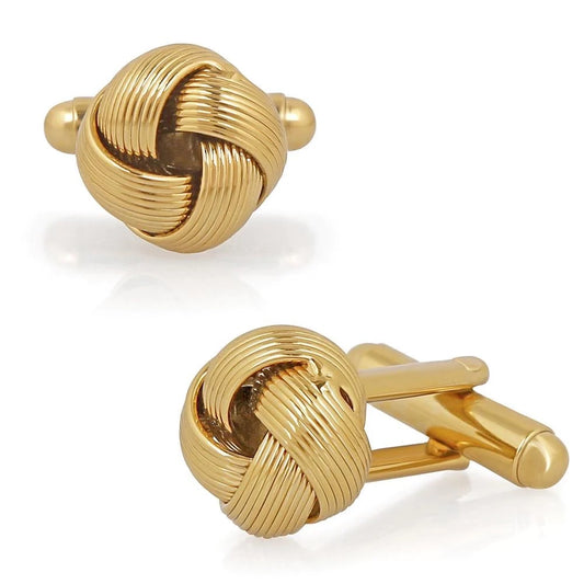 Knotted Gold Cufflinks