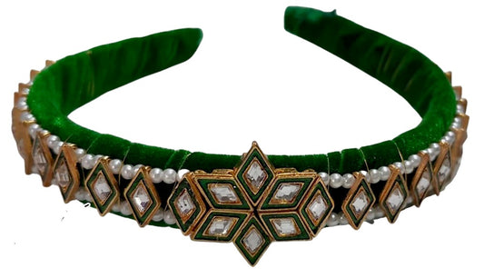 Sitara Kundan Hair Band Hair Accessory