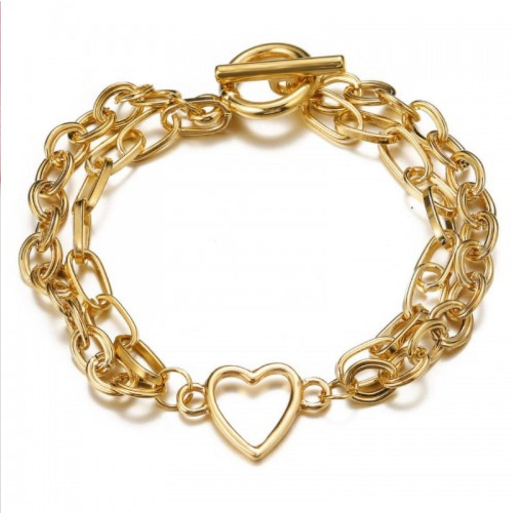 18mm Large Gold Chunky Bracelet – Jewelure