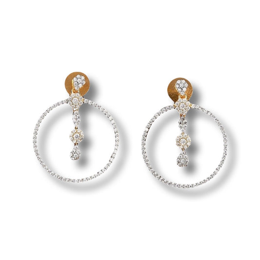 Erato Dainty Drop CZ Earrings