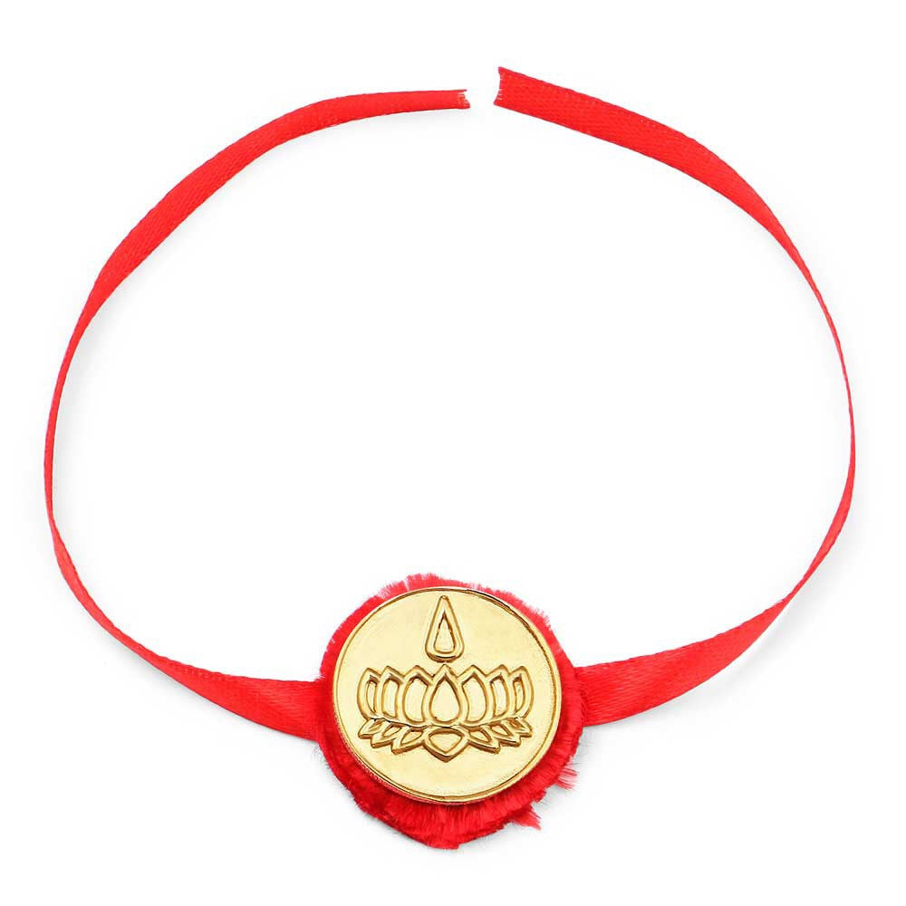 COIN STYLE  LOTUS RAKHI