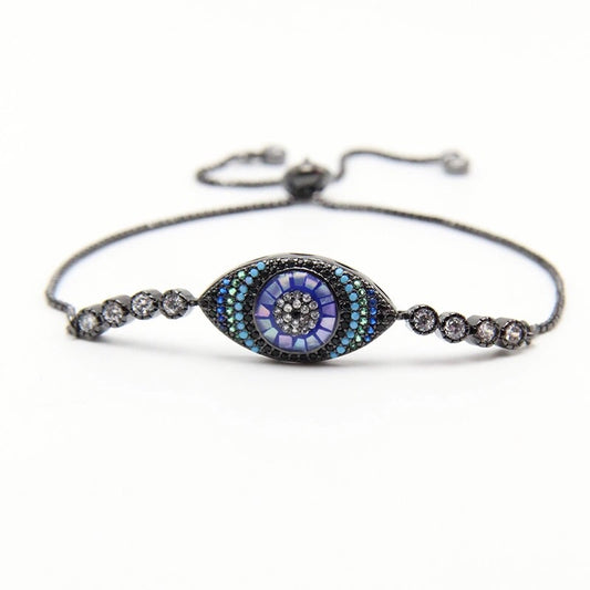 Evil Eye Mosaic Bracelet Onyx